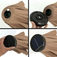 10FT Deluxe Solar 32 LED Lights Patio Umbrella W/ Tilt Adjustment Tan