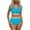 BU2, variant on Two Piece Swimsuits High Waist Bikini Tied Side Tankini With Push Up Padding/Black/L