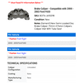 thumbnail image 2 of Brake Caliper - Compatible with 2000 - 2003 Ford F650 2001 2002, 2 of 2