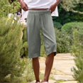 thumbnail image 2 of ZSQDM Womens Casual Solid Side Pockets Pants Shorts Elastic Waist Back Pockets Daily Shorts Shorts for women, 2 of 6