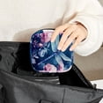 thumbnail image 6 of Dragonfly Sanitary Napkin Bag Storage Pouch Neck Small Makeup Oxford Ruffles Sponge 4.7x6.6x6.6 in., 6 of 6