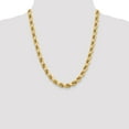 thumbnail image 4 of 10K Yellow Gold Rope Chain Styles Necklace 8 mm Diamond-cut 22 inch, 4 of 4