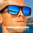 thumbnail image 3 of Grinderpunch XL Polarized Men's Oversized Sunglasses Big Heads Wide Face Large Head Fit Sports Driving Fishing Extra Wide Sunglasses, 3 of 10