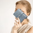 thumbnail image 2 of FALAN MULE Women’s Small Leather Wallet Rfid Blocking Bifold Card Holder with 3 ID Windows, 2 of 6