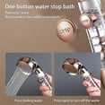 thumbnail image 3 of High Pressure Rainfall Shower Head,handheld Turbocharg Shower Head,adjustable Switch Turbo Spa Mass, 3 of 5
