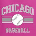 thumbnail image 6 of Wild Bobby City of Chicago CHI American Baseball Fantasy Fan Sports Men's T-Shirt, Fuschia, Small, 6 of 6