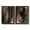 Barnwood Black, variant on Loft Pastel VII - Premium Framed Canvas 2 Piece Set - Ready to Hang