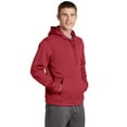 thumbnail image 4 of Sport-Tek F244 Sport-Wick Fleece Hooded Pullover Sweatshirt, Deep Red, 4XL, Mens Hoodies and Sweatshirts, 4 of 6