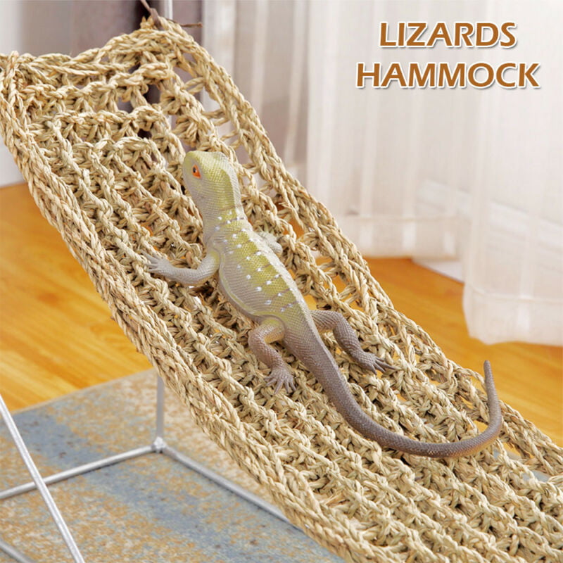 Reptile Hammock Lizard Lounger Bearded Dragon Tank Decor Accessories Hanging Net