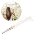 thumbnail image 6 of Handmade Oiled Paper Umbrella with Ribbon Art Decor Vintage Parasol for Dance Perform Wedding PropCream White, 6 of 8