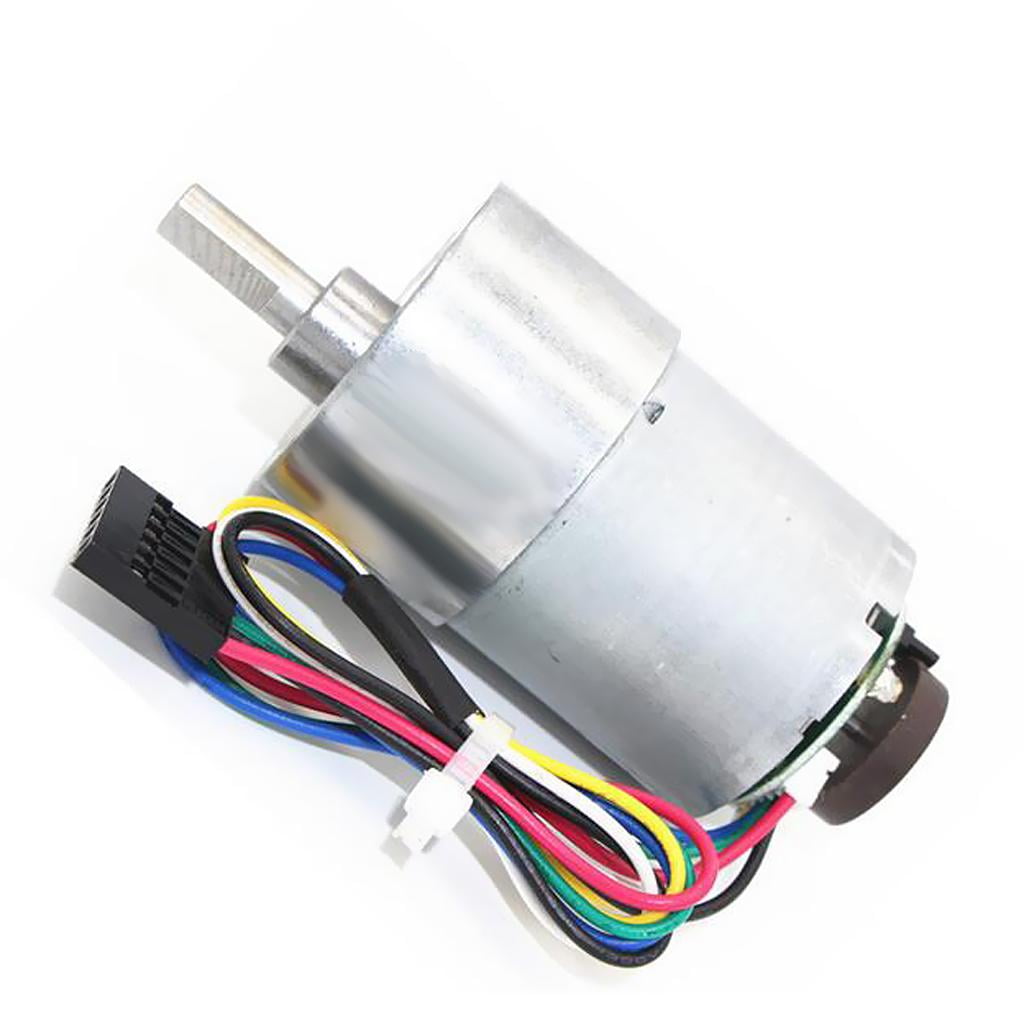 1pc Encoder Geared Motor High Torque DC 12 Volt with Code Disc 6rpm 