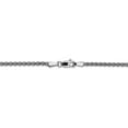 thumbnail image 4 of Leslie's Real 14kt White Gold 2.1mm Spiga (Wheat) Chain; 16 inch; Lobster Clasp; for Adults and Teens; for Women and Men, 4 of 5
