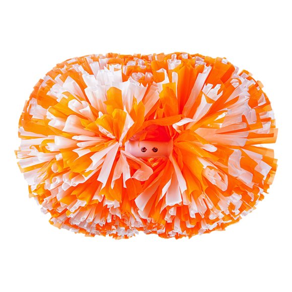 Cheerleading Handheld Colorful Flower, PE Material, Round Lightweight Handle Anti-Slip for Sports