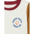 thumbnail image 4 of Garanimals Toddler Boys Colorblocked Ringer Graphic Tee with Long Sleeves, Sizes 18M-5T, 4 of 4