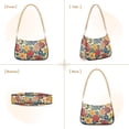 thumbnail image 7 of FORMRS Womens Shoulder Bag with Chain Strap Clutch Purse Cute Tote Handbag, Vibrant Flowers Pattern, 7 of 7