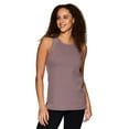 thumbnail image 4 of RBX Active Women's Tunic Ribbed Side Ultra Soft Tank Top, 4 of 4