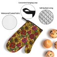 thumbnail image 3 of Daiia Sunflower Pattern Oven Mitts and Pot Holders 4 pcs Set,High Heat Resistant 500 Degree Extra Thicken Long Kitchen Cotton Oven Glove, 3 of 6