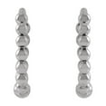 thumbnail image 2 of 14k White Gold 11mm Polished Beaded Hoop Earrings Hoop Earring for Women - 1.0 Grams, 2 of 2