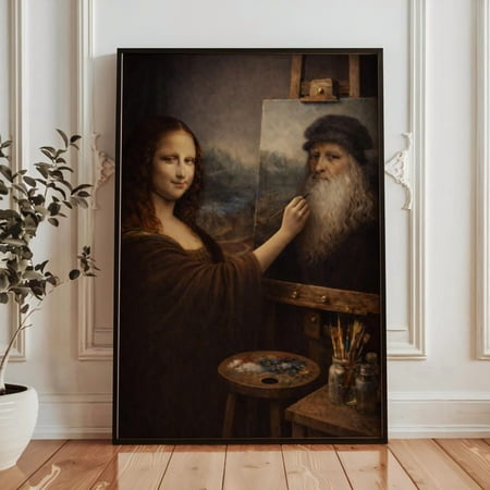 Mona Lisa Wall Art Print, Leonardo da Vinci Poster, Classic Renaissance Painting, Vintage Museum Art, Famous Artwork Gift Size 24x36 Unframed Poster