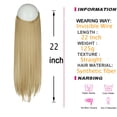thumbnail image 6 of SHCKE Secret Hair Extensions 22 Inch Invisible Ash Blonde Mix Bleach Blonde Hair Extension Hidden Straight Hair Extensions with Transparent Wire Removable Secure Clips Fish Line Extensions, 6 of 6
