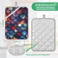 thumbnail image 6 of Yayeee Pot Holders Kitchen Heat Resistant with Pockets 7"x9.8" Cotton Oven Cooking Hot Pads, Purple Dragon Scales Pattern, 6 of 7
