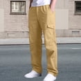 thumbnail image 1 of Rugged Utility Pants for Everyday Outdoor Wear with Multiple Pockets and Practical Mid Rise Comfort in Straight Loose Fit Trousers, 1 of 4