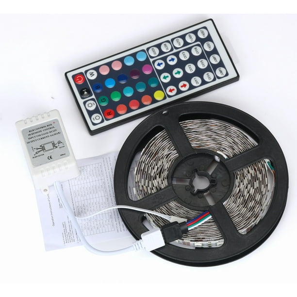 Bouanq 5 Meter Led Strip Lights Color Changing Led Light Strips Remote Control Led Lights For Bedroom Living Room Party Home Decoration Walmart Com Walmart Com walmart