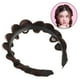 thumbnail image 4 of KAKOWELY Diadema trenzada con dientes de pelo sintético, accesorio para el cabello para mujer, 4 of 5