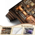 thumbnail image 4 of Peel and Stick Wallpaper Wall Murals Antique Steampunk Retro Vintage Old Metal Gear 69"H x 96"W Removable Wall Paper Self-Adhesive Wall Decor for Bedroom Living Room Nursery, 4 of 7