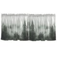 thumbnail image 7 of Yayeee Kitchen Curtains Tier Set of 2 Light Filtering 57"x36" Over Sink Window Panels, Foggy Forest, 7 of 7