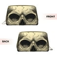 thumbnail image 3 of Cauagu Gothic Winged Skull Print Large Cosmetic Bag,Portable Cosmetics Pouch Travel Makeup Bag Large Capacity Travel Makeup Case Organizer Makeup Brush Organizer, 3 of 8