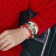 thumbnail image 5 of Wentin Reduced Bracelets Christmas Colorful Bracelet Set Gifts Christmas Braided Soft Clay Colorful Beaded Bracelet Letter Elastic Versatile Bracelet, 5 of 8