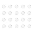 thumbnail image 1 of Uxcell 4.5mm Bolas de vidrio redondas sólidas claras piedras de ebullición cuentas de vidrio de cal soda 500 paquetes, 1 of 3