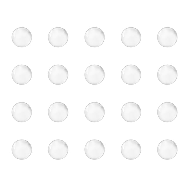 Uxcell 4.5mm Bolas de vidrio redondas sólidas claras piedras de ebullición cuentas de vidrio de cal soda 500 paquetes