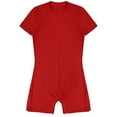 thumbnail image 5 of Alvivi Men's Short Sleeve One Piece Boyshorts Jumpsuit Romper Bodysuit Unitard Red XL, 5 of 8