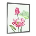 thumbnail image 2 of Designart 'Ancient Pink Lotus Flower' Traditional Framed Art Print, 2 of 4