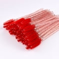 thumbnail image 4 of Assorted Color Disposable Eyelash Brushes with Crystal Rod Mascara Wands Eye Lash Eyebrow Applicator Makeup Beauty Tool New, 4 of 7