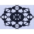 thumbnail image 1 of Ahgly Company Machine Washable Indoor Rectangle Transitional Heavenly Blue Area Rugs, 2' x 5', 1 of 7
