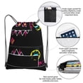 thumbnail image 3 of Lsque Geometry Dash Print Drawstring zipper Backpack Bag Sport Gym Sackpack Cinch Bags Drawstring Bags Draw String Sport Bag-One Size, 3 of 6