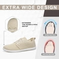 thumbnail image 4 of vibdiv Mens Barefoot Minimalist Shoes Minimalist Shoes Wide Toe Box Minimalist Non Slip Walking Lightweight and Breathable Shoes Beige Size 7.5, 4 of 6