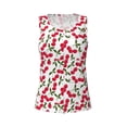 thumbnail image 4 of Gaeub Cherry_1 Women's Workout Tank Tops Lightweight Sleeveless Shirts for Women for Athletic Running Tennis Yoga - Large, 4 of 9