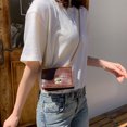 thumbnail image 4 of Elegantes bolsos de hombro puros para mujer, bolso de mensajero con cadena de cuero (marrón) Tmvgtek Oficina Multiescena Multifunción, 4 of 9