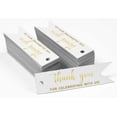 thumbnail image 2 of Inkdotpot Pack Of 100 Thank You For Celebrating With Us Bridal Shower Favor Paper Tags Craft Real Gold Foil Hang Tags, 2 of 6
