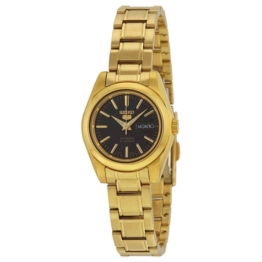 Buy Seiko 5 Automatic Black Dial Gold-tone Ladies Watch SYMK22 Online at  Lowest Price in Ubuy Denmark. 480917374