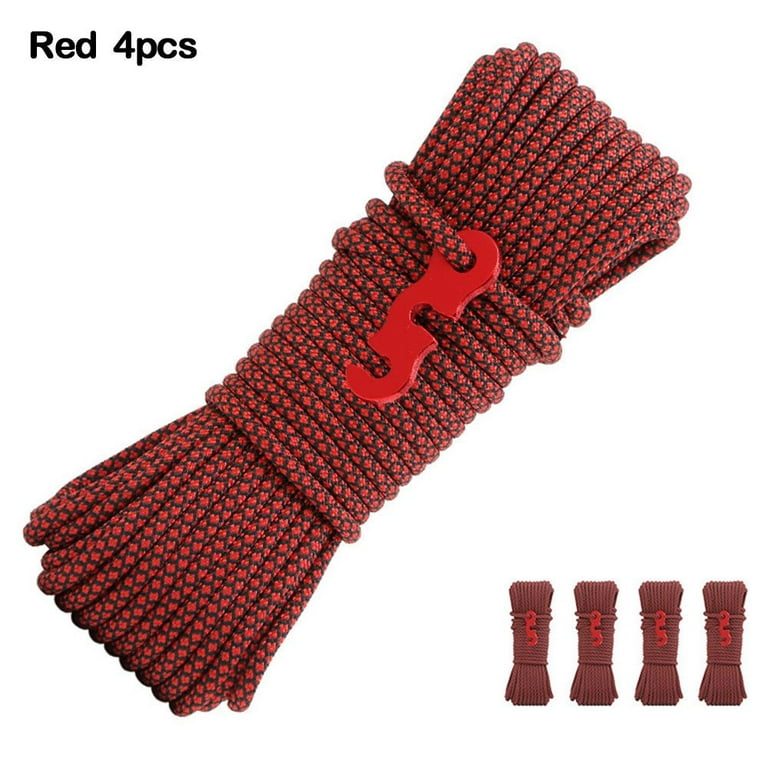 4pcs 4 Colors Outdoor Tool High Strength 4mm Diameter Cord String
