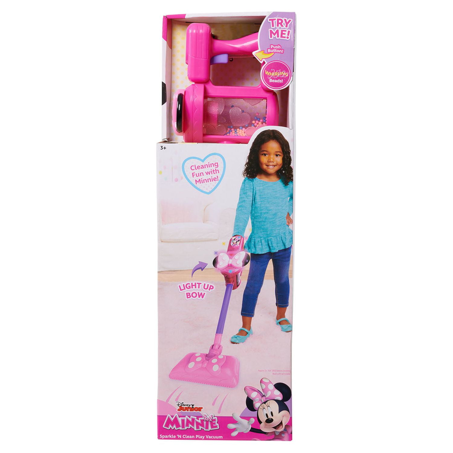 Disney Junior Minnie Mouse Sparkle N Clean Play Vacuum with