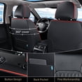thumbnail image 3 of FLORICH Car Seat Covers Front, Luxury Nappa Leather Seat Covers, Breathable and Waterproof, Automotive Seat Covers Universal for Most Cars, Black & Red Line, 3 of 7