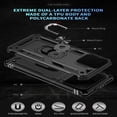 thumbnail image 2 of ELEHOLD Hybrid Rugged Case for iPhone 16 Pro Max Full Body Protection with Metal Magnetic 360° Rotating Ring Holder Kickstand Shockproof Heavy Duty Case for iPhone 16 Pro Max,Black, 2 of 6