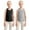 Black+ Gray, variant on GYRATEDREAM Girls Athletic Tank Tops Open Back Sleeveless Workout Running Tennis Sports Shirts 5-12 Years