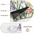 thumbnail image 6 of Area Rug for Living Room, Tulips Spring Floral Non-Slip Indoor Large Carpet for Bedroom/Dining Room, Pastoral Flowers Butterfly Farmhouse Washable Low-Profile Rectangle Floor Runner Rugs - 5 x 7 Ft, 6 of 7